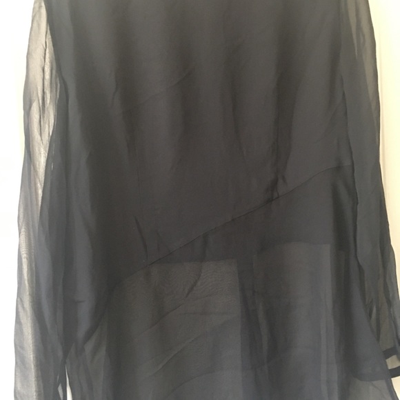 Floral Appliqué Silk Blouse - Picture 5 of 9